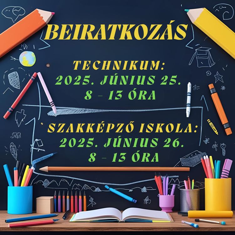 Beiratkozási időpontok a 2025/2026-os tanévre