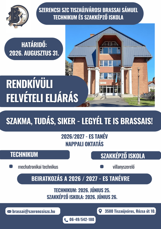 Rendkívüli felvételi eljárás 2026