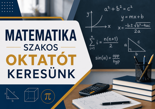 Matematika szakos oktatót keresünk